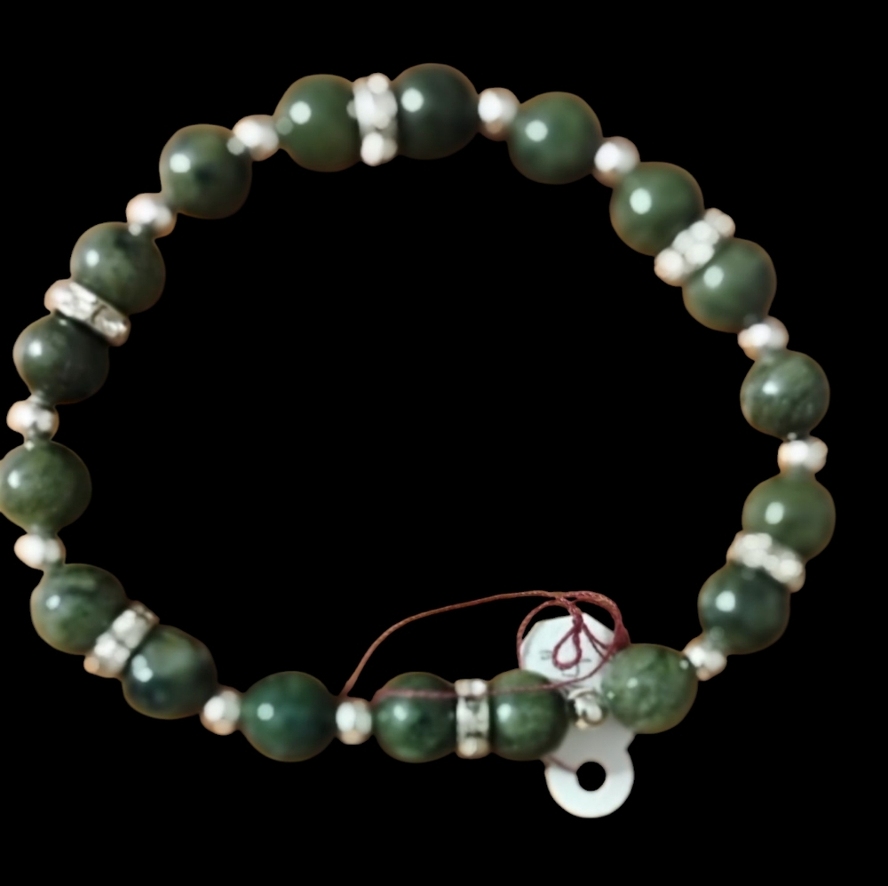 Hand Crafted South China Jade Beaded Bracelet
